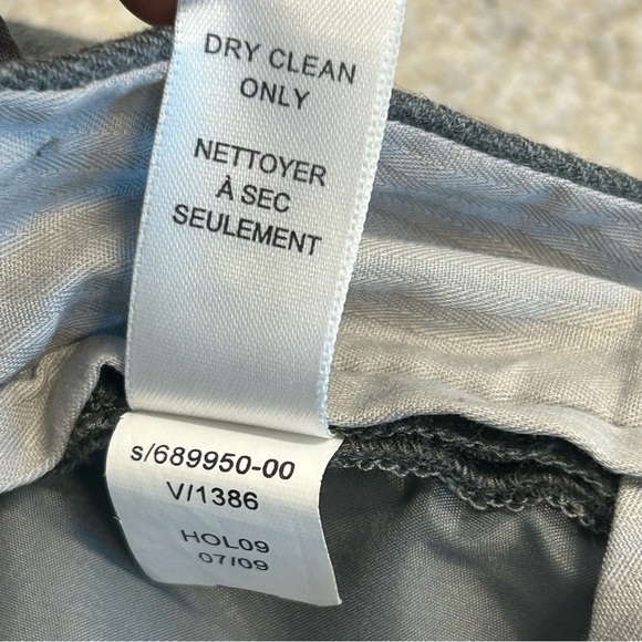 Banana Republic gray wool Martin fit trousers dress pants stretch Sz 8 lined - Picture 8 of 13